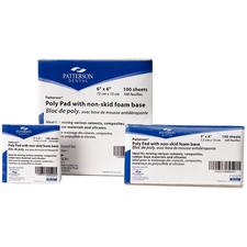 Blocs de mélange « poly » avec base en mousse antidérapante Patterson® – 100/emballage