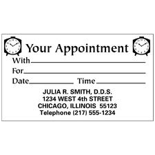 Large Print Appointment Card, 3-1/2" W x 2" H, 500/Pkg