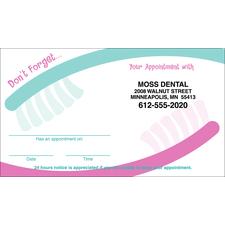 Appointment Card, 3-1/2" W x 2" H, 500/Pkg