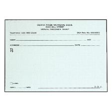 Alter-Proof Prescription Blanks, Personalized, 100 Sheets/Pad; 5 Pads/Pkg, Erasures detected at a glance.