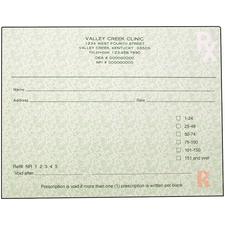 Kentucky Prescription Blanks – 1 Part, Personalized, 5-1/2" W x 4-1/4" H, 100 Sheets/Pad, 10 Pads/Pkg