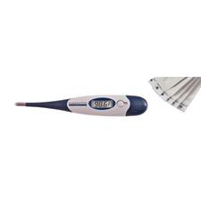 Flexible 10-Second Readout Digital Thermometer Disposable Probe Covers, 100/Box