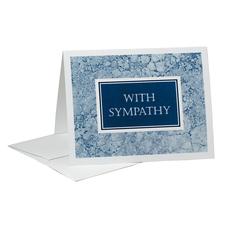 Blue Marble Sympathy Card with Envelope, 5-1/2" W x 4-1/4" H, 50/Pkg
