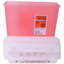 Contenants pour objets pointus et tranchants SharpStar™ Safety In-Room™ avec couvercle à contrepoids – transparents, rouges