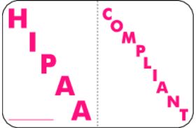 HIPAA Compliant Label, White, 1-1/2" W x 1" H, 225/Pkg