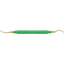 Curettes XP Technology™ – Double Gracey™ mini antérieur, manche en résine EagleLite™ vert, double extrémité