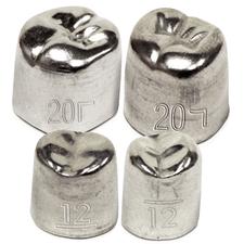 Aluminum Crowns – Molar Lower Right, 5/Pkg