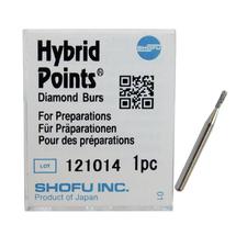 Fraises diamantées Hybrid points® – moyen, blanc, 1/emballage