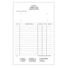 Ledger Cards, Personalized, White, 500/Pkg