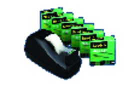 Scotch Deluxe Black Tape Dispenser and 6 Rolls of Magic Tape Value Pack