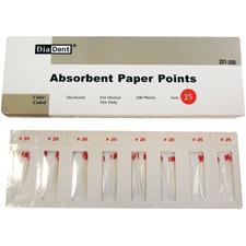 Absorbent Paper Points – Cell Pack, ISO Sizes, 200/Box