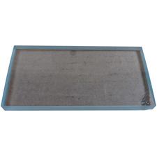 Plaque de mélange en verre – 6" x 3" x 1/2", transparente