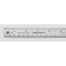 Westcott Stainless Steel Rulers, 12"