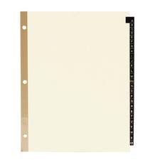 Black Leather Tab Indexes