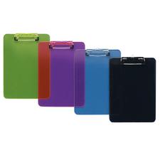 Plastic Clipboards With Flat Clip, 9" x 12"