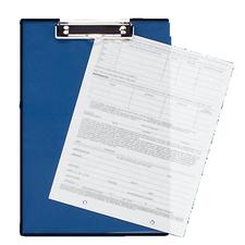 Baumgarten’s Double-Panel See-Through Clipboard, 8-1/2" x 12"