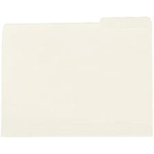 Sparco Single Ply Interior Folders, 1/3 Assoted Tabs, 100/Box