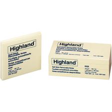Highland Notes, Yellow, 12 Pads/Pkg