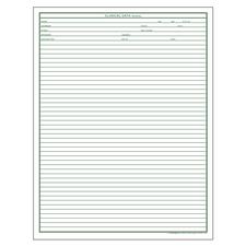 Clinical Data Form with 2 Holes at Top