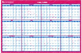 Double-Sided Wall Planner, Red/Blue