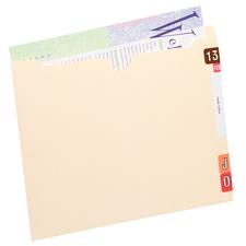 11-pt End-Tab Economy File Pocket, 100/Box