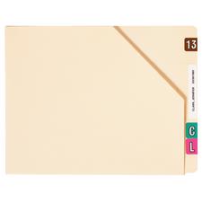 11-pt and 14-pt End-Tab Diagonal Cut File Pockets