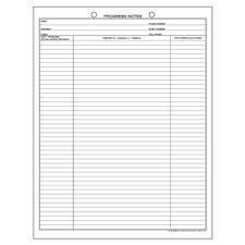 Progress Notes, 8-1/2" W x 11" H, 100/Pkg