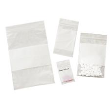 Write-On Poly Zip Bags, 4" W x 6" H, 100/Pkg