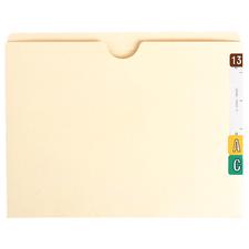 11-pt Manila End-Tab File Pockets