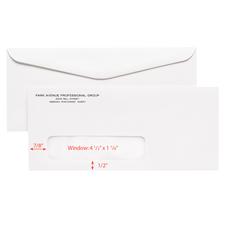 Single Window Envelopes – Self-Seal, White, Personalized, 8-7/8" W x 3-7/8" H, 500/Pkg