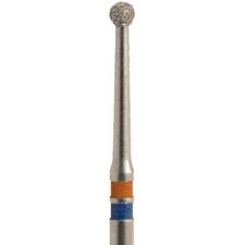 Fraises diamantées pour l’oxyde de zirconium – FG, grain moyen, bleues, rondes, n° 801, 5/emballage