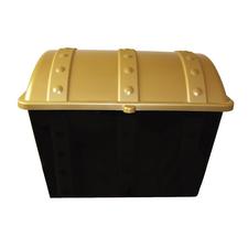 Plastic Treasure Chest, 19.5" x 13.5" x 14"