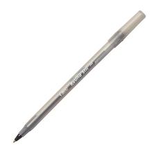 Bic Round Stic Pen Value Packs, Frost Barrel, Medium Point, 60/Box