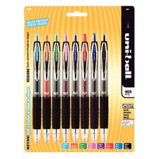Uni-Ball  Signo 207 Retractable Pen 8-Color Set, 0.7 mm Point