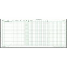 Safeguard Compatible General Disbursement Journal Sheets, 25-3/8" W x 11" H, 15/Pkg