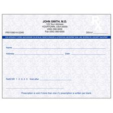 Florida Prescription Blanks – 1 Part, Personalized, 5-1/2" W x 4-1/4" H, 100 Sheets/Pad, 5 Pads/Pkg
