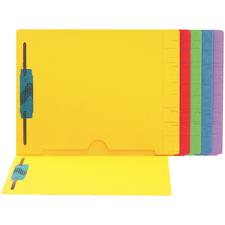11-pt Color-Coded End-Tab File Folder with Full Pocket, Positions 1 and 3, White,  9-1/2" x 12-1/4", 50/Box