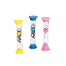 2-Minute Brushing Sand Timers, Personalized, 3-1/2" H x 1" D, 200/Pkg