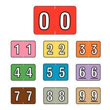 Sycom® and Barkley® Compatible Numeric Label, 1-1/2" W x 1" H, 500/Roll