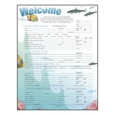 Patient Information, Sea Life ColorForms™, 8-1/2" W x 11" H, 100/Pkg