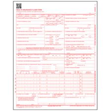 CMS-1500 (02/12) Claim Forms, Single Sheet Bond/Laser Compatible, Nonpersonalized, Nonpadded, 8-1/2" W x 11" H, 500/Pkg