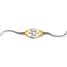 Curette Gracey postérieure n? 15-16 – rigide, manche de résine solide, double extrémité