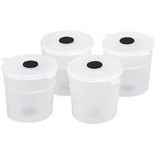 Gobelets de rechange au fauteuil pour la chambre noire – 240 ml, couvercle enclipsable, 4/emballage