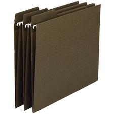 Smead 100% Recycled FasTab® Hanging Folders, 1/3 Cut Tabs, Green, 20/Box