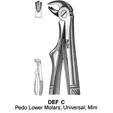 Hi-Light extraire pince – C de Pedodontic, universel, Mini, anglais modèle