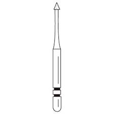 Fraises diamantées Two Striper® – FG, fine, rouge, cône, 5/emballage