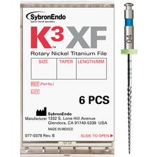 K3™ XF NiTi Files – 21 mm, Assorted Sizes, 6/Pkg
