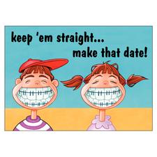 Orthodontic Personalized Postcards, 6" W x 4-1/4" H, 100/Pkg