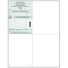 New Jersey Laser Prescription Blanks – Personalized, Health Care Facility, Nurse Practitioner, Optometric, Eyewear, Physician Assistant, Midwife,  4" W x 5-1/2" H (Rx), 8-1/2