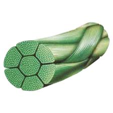 LOOK™ Polyviolene™ Green Braided Sutures Nonabsorbable – Reverse Cutting, 3/8 Circle, 18", 12/Pkg